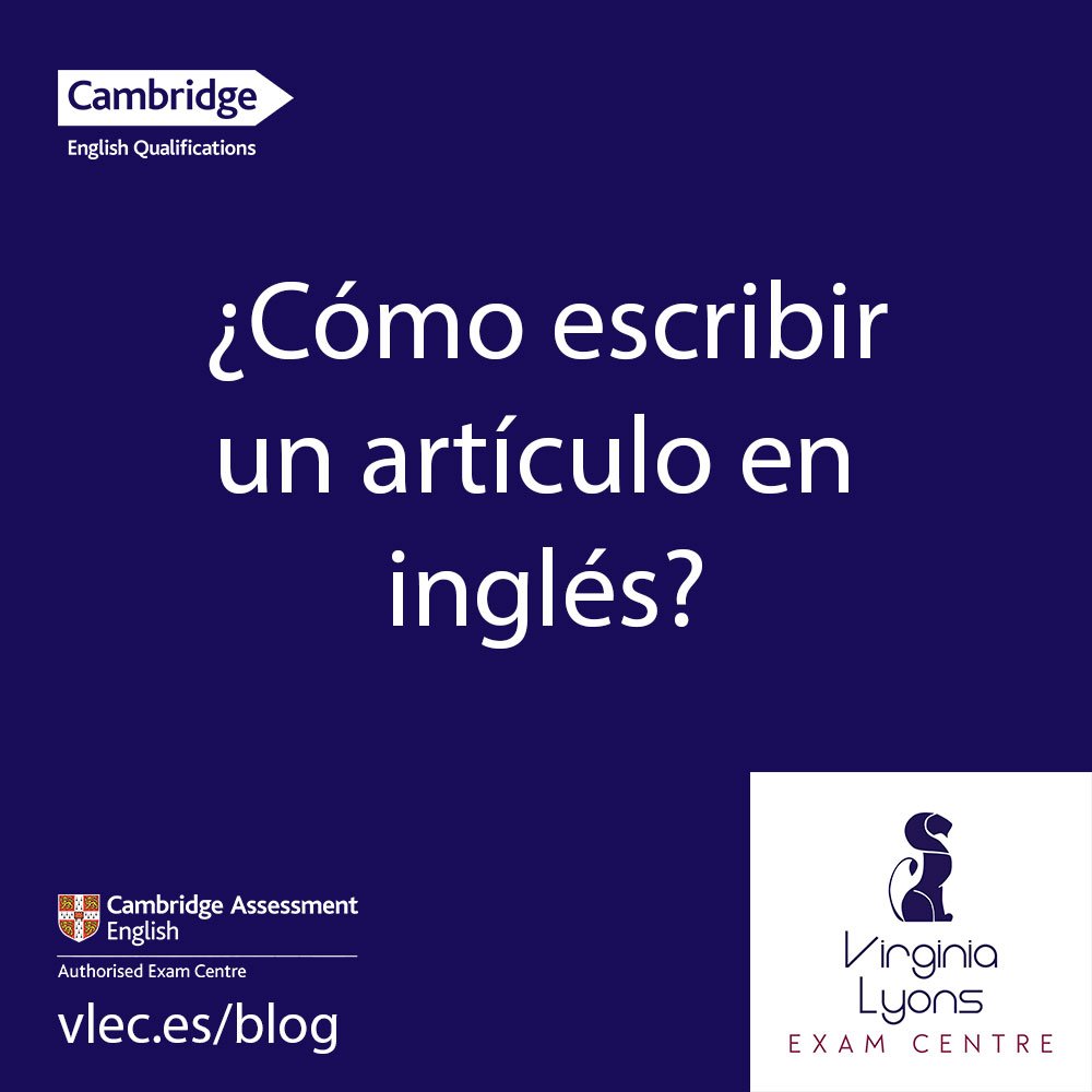 Como escribir un artículo en inglés